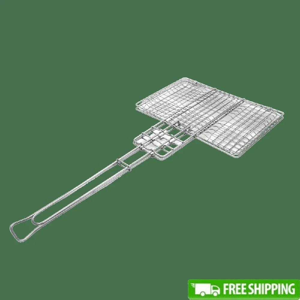 Deluxe Broiler Grilling Steaks Fish Vegetables Campfire Cooking Chrome Plated Large Grill Surface Locking Handle Durable Outdoor
Deluxe Broiler Grilling Steaks Fish Vegetables Campfire Cooking Chrome Plated Large Grill Surface Locking Handle Durable Outdoor