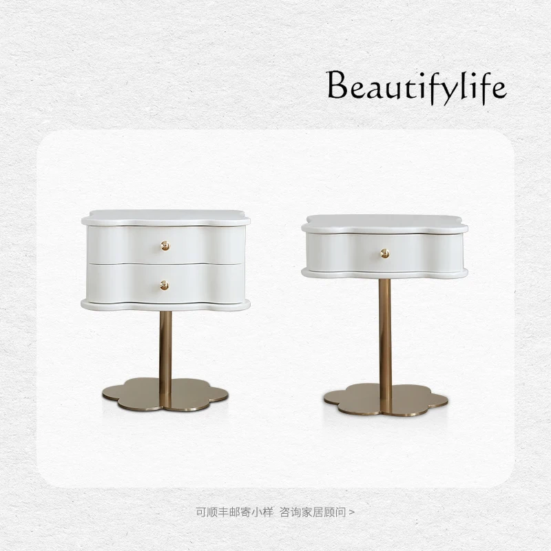 French light luxury home shelves simple modern bedroom small retro bedside cabinet
French light luxury home shelves simple modern bedroom small retro bedside cabinet