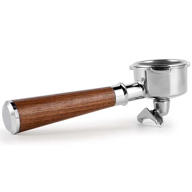 A74G-54mm Espresso Portafilter, Double Spout Coffee Portafilter By with Stainless Steel Portafilters and Walnut Handle
A74G-54mm Espresso Portafilter, Double Spout Coffee Portafilter By with Stainless Steel Portafilters and Walnut Handle