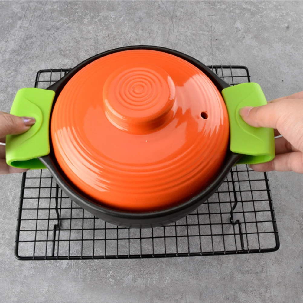 4 Pairs Pot Ear Clip Kitchen Tool Saucepan Handle Holder Heat-resistant Silicone Cover Heat-proof 
4 Pairs Pot Ear Clip Kitchen Tool Saucepan Handle Holder Heat-resistant Silicone Cover Heat-proof