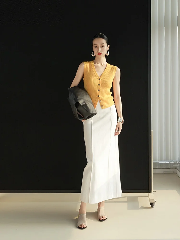 LemonChen High Frequency Practical Single Item Tailored Linen White Versatile Commute Split Long Half Skirt City Walk
LemonChen High Frequency Practical Single Item Tailored Linen White Versatile Commute Split Long Half Skirt City Walk
