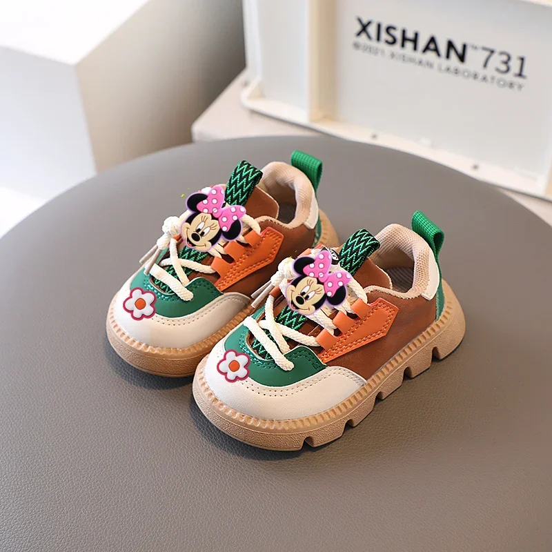 Disney Minnie Mouse Spring Autumn Sneakers Children Sports Shoes Mickey New Boys Board Shoes Baby Girls Soft Sole Casual Shoes
Disney Minnie Mouse Spring Autumn Sneakers Children Sports Shoes Mickey New Boys Board Shoes Baby Girls Soft Sole Casual Shoes