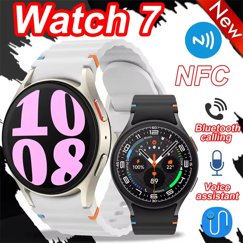 New For Samsun Galax Smart watch7 Men Women AMOLED Health Monitor Watch Waterproof Voice Assistant BT Call NFC Smart Watch 2025
New For Samsun Galax Smart watch7 Men Women AMOLED Health Monitor Watch Waterproof Voice Assistant BT Call NFC Smart Watch 2025