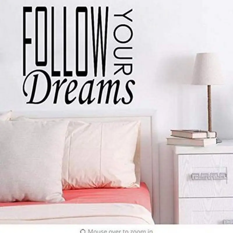 FOOLOW YOUR Dreams Wall Art Stickers Decal Decor Vinyl Poster DIY Kids gift removable
FOOLOW YOUR Dreams Wall Art Stickers Decal Decor Vinyl Poster DIY Kids gift removable