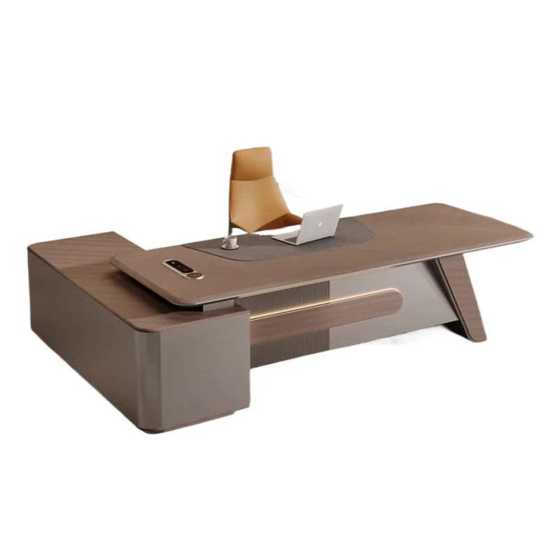 LMM simple modern chairperson president desk manager office desk and chair combination
LMM simple modern chairperson president desk manager office desk and chair combination