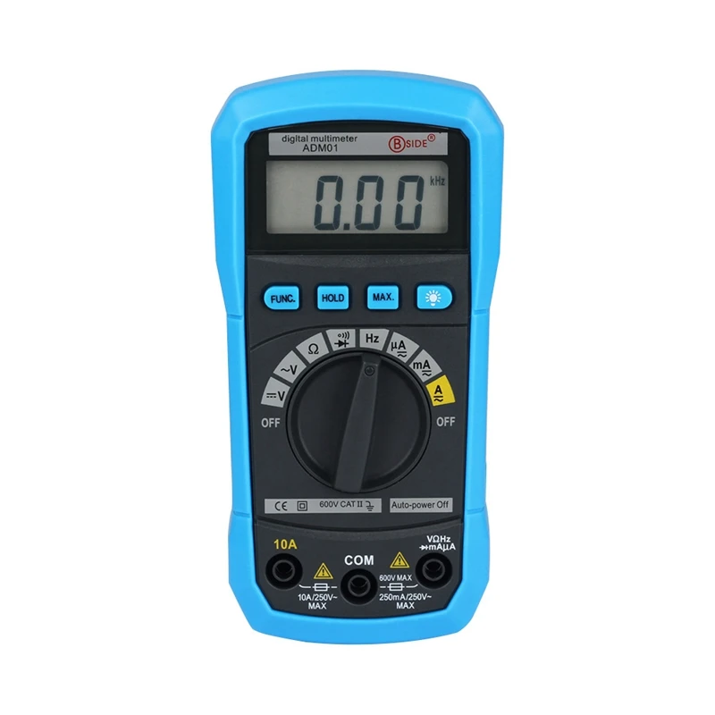 BSIDE ADM01 Digital Multimeter AC/DC Voltage Current Temperature Resistance Capacitance Blue
BSIDE ADM01 Digital Multimeter AC/DC Voltage Current Temperature Resistance Capacitance Blue
