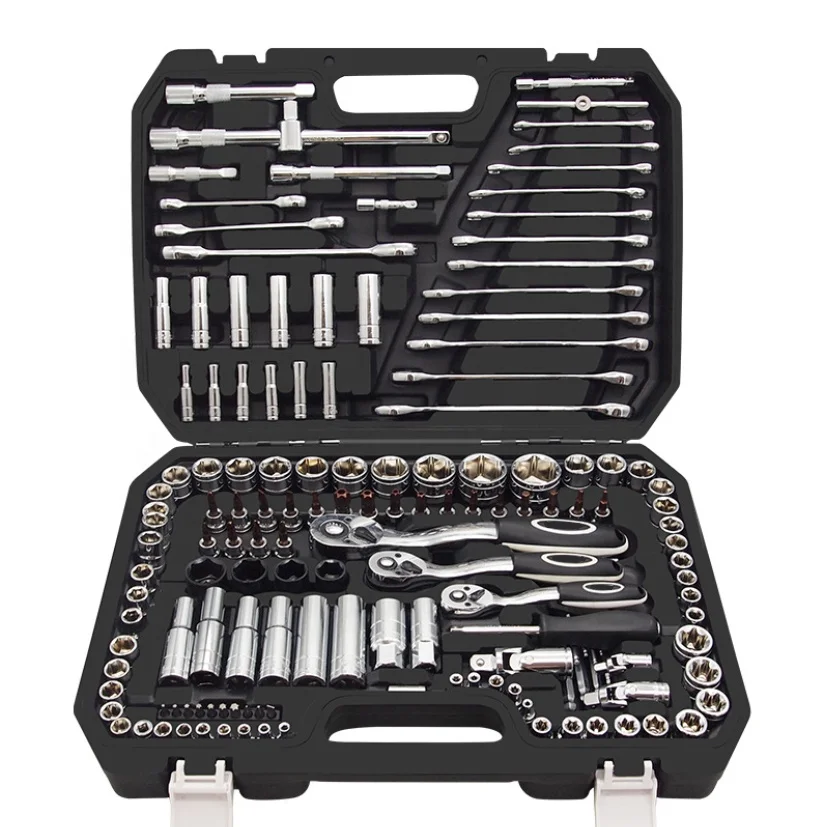 Herramienta Automotriz Mechanics Tools Kit and Socket Set Complete Mechanics Tool Set with Box
Herramienta Automotriz Mechanics Tools Kit and Socket Set Complete Mechanics Tool Set with Box