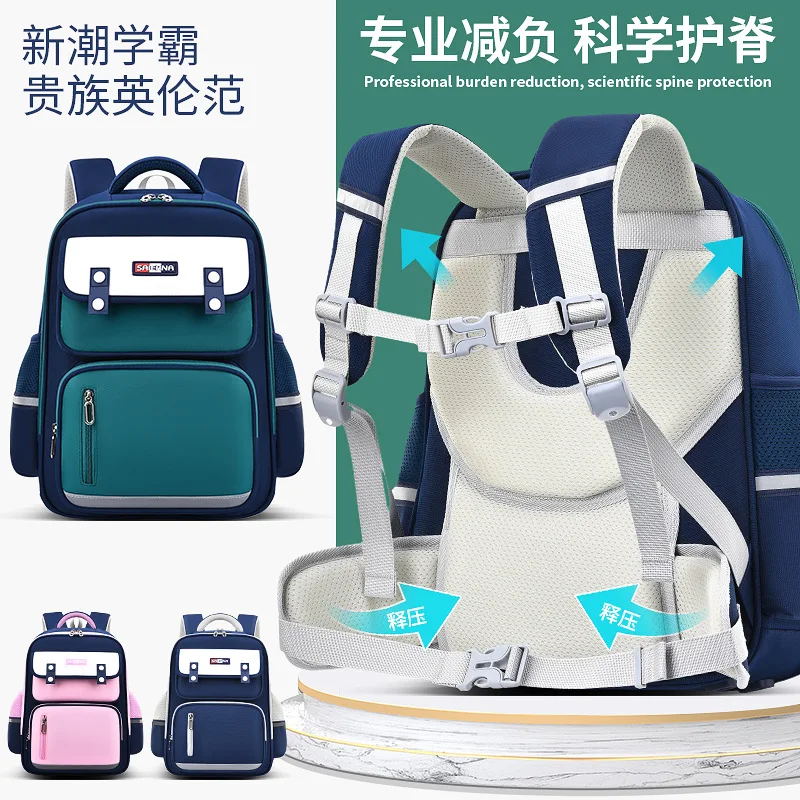 New Primary School Student Backpack with waist Protection and Burden Reduction1-3-6 Grade Boys and Girls Children's School Bag
New Primary School Student Backpack with waist Protection and Burden Reduction1-3-6 Grade Boys and Girls Children's School Bag