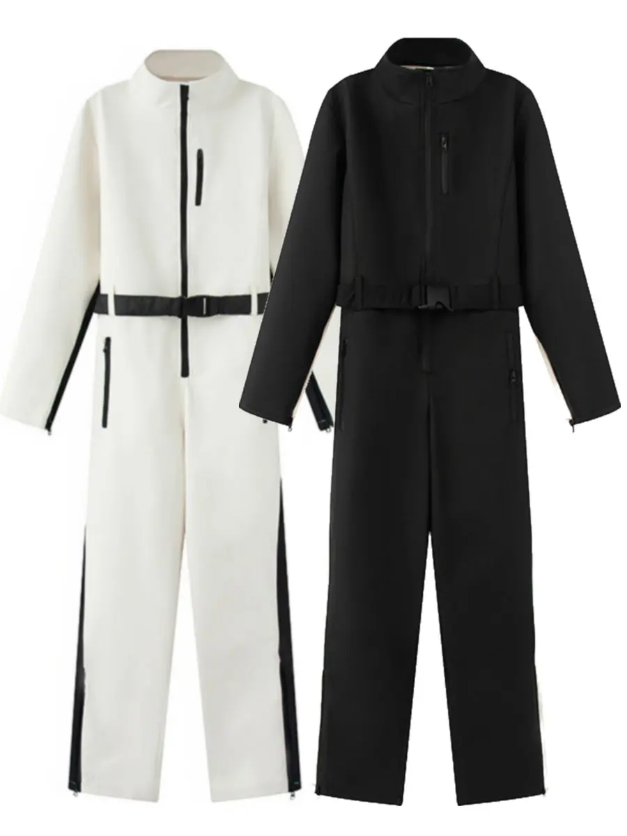 One-piece Fleece Ski Bodysuit Female Long Sleeve Waterproof Windproof Patchwork Skiing Jumpsuits2025
One-piece Fleece Ski Bodysuit Female Long Sleeve Waterproof Windproof Patchwork Skiing Jumpsuits2025