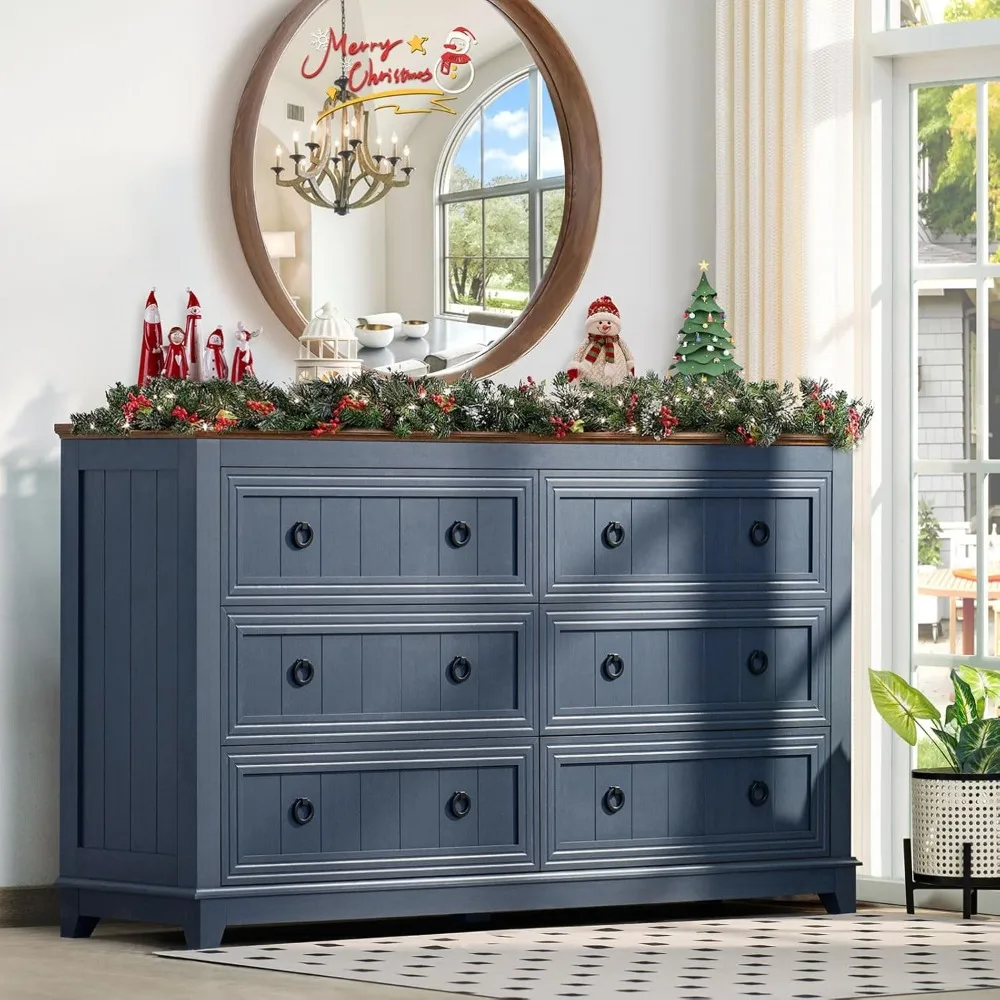 Dressing table and bedside table set, farmhouse furniture set with 6 drawers, 54 inch bedroom and living room dressing table
Dressing table and bedside table set, farmhouse furniture set with 6 drawers, 54 inch bedroom and living room dressing table