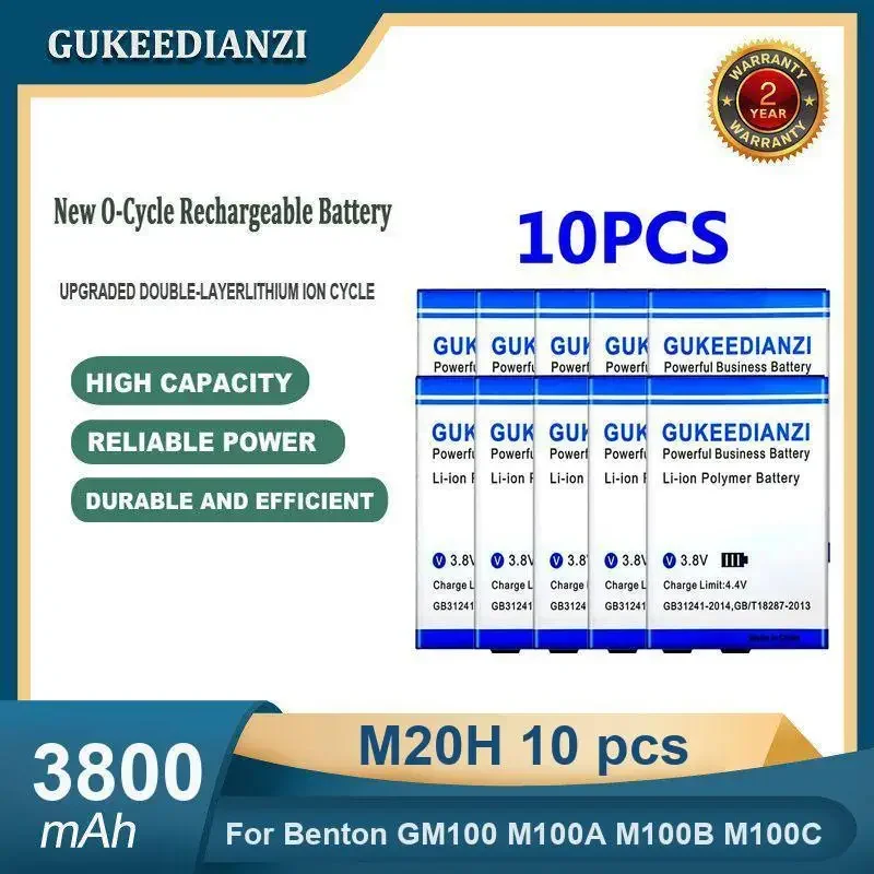 High Capacity 3800mAh M20H 10 pcs Industrial equipment battery For Benton GM100 M100A M100B M100C
High Capacity 3800mAh M20H 10 pcs Industrial equipment battery For Benton GM100 M100A M100B M100C