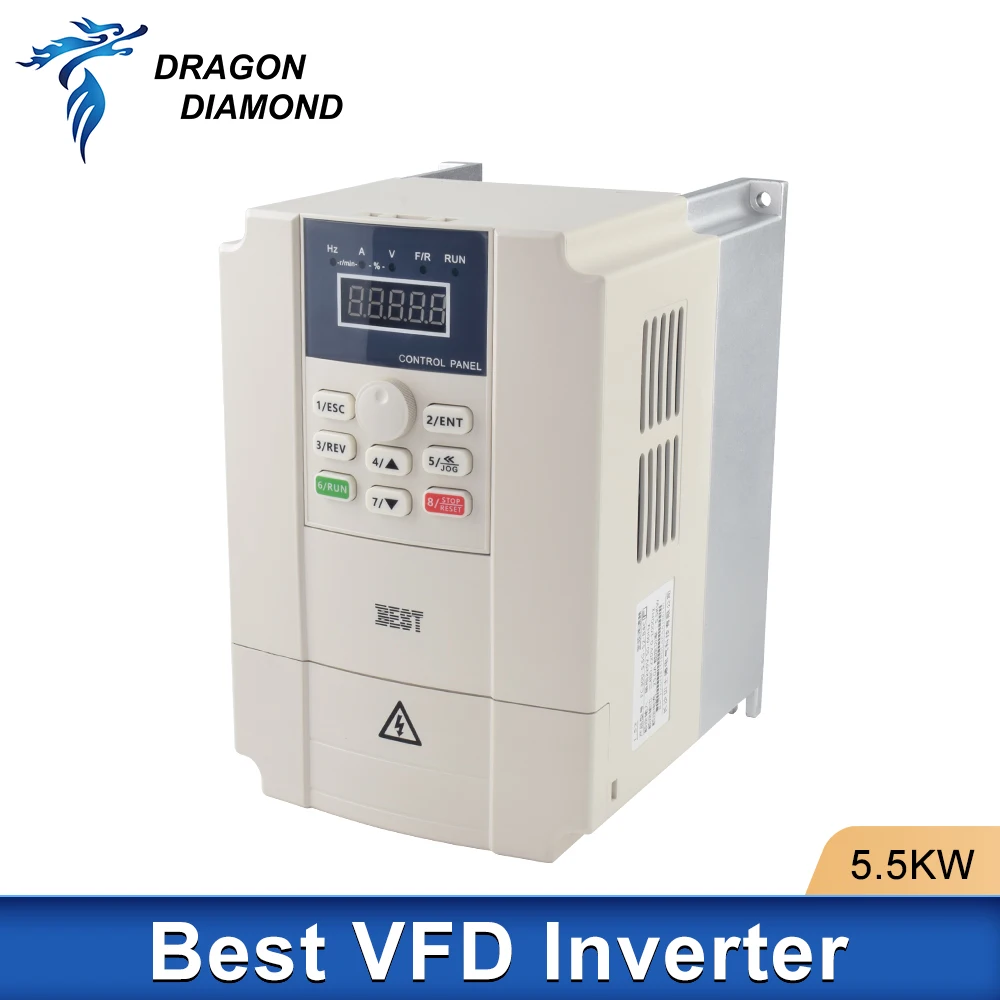 5.5KW BEST inverter 220V/380V Spindle motor inverter 1 phase 3 phase Frequency Converter for woodworking CNC milling machine
5.5KW BEST inverter 220V/380V Spindle motor inverter 1 phase 3 phase Frequency Converter for woodworking CNC milling machine