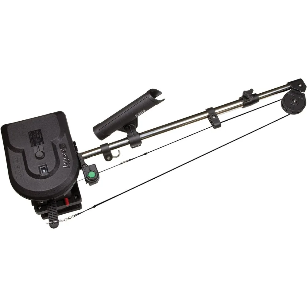 Electric Downrigger w/ 60-Inch Telescopic Boom & Swivel Base, Rod Holder, Braided Line Black
Electric Downrigger w/ 60-Inch Telescopic Boom & Swivel Base, Rod Holder, Braided Line Black