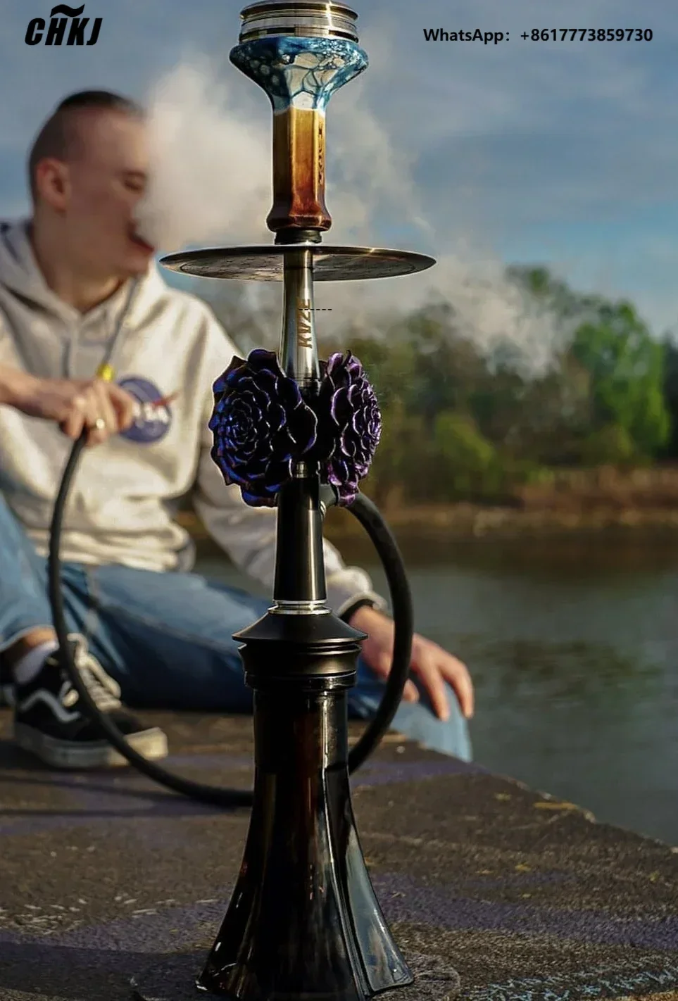 CHKJ MOZE KVZE HYDROSMOKE ROSE Hookah Shisha Set Arabic Hookah Single Tube
CHKJ MOZE KVZE HYDROSMOKE ROSE Hookah Shisha Set Arabic Hookah Single Tube