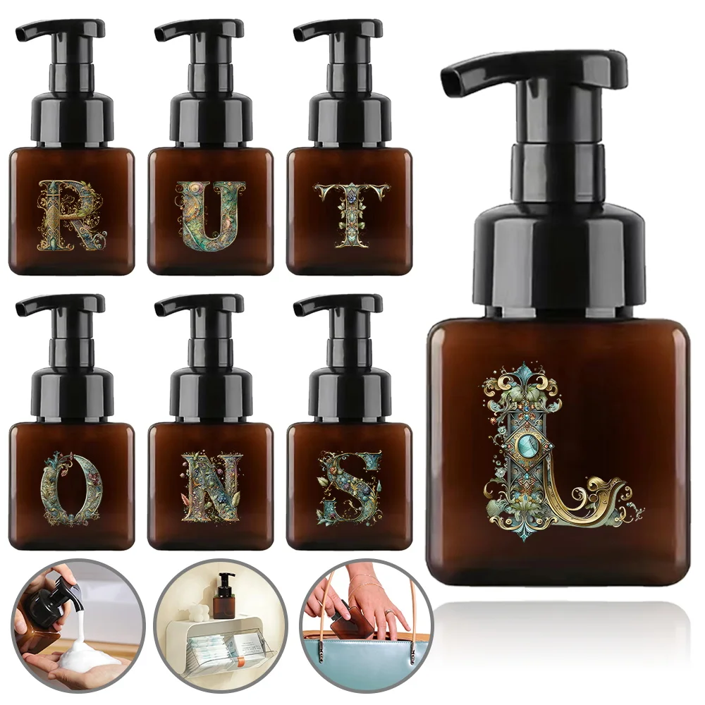 250ml Foam Pump Bottle Refillable Shampoo Body Wash Split Bottle Foaming Soap Dispenser For Home Bathroom Graphic Letter Pattern
250ml Foam Pump Bottle Refillable Shampoo Body Wash Split Bottle Foaming Soap Dispenser For Home Bathroom Graphic Letter Pattern