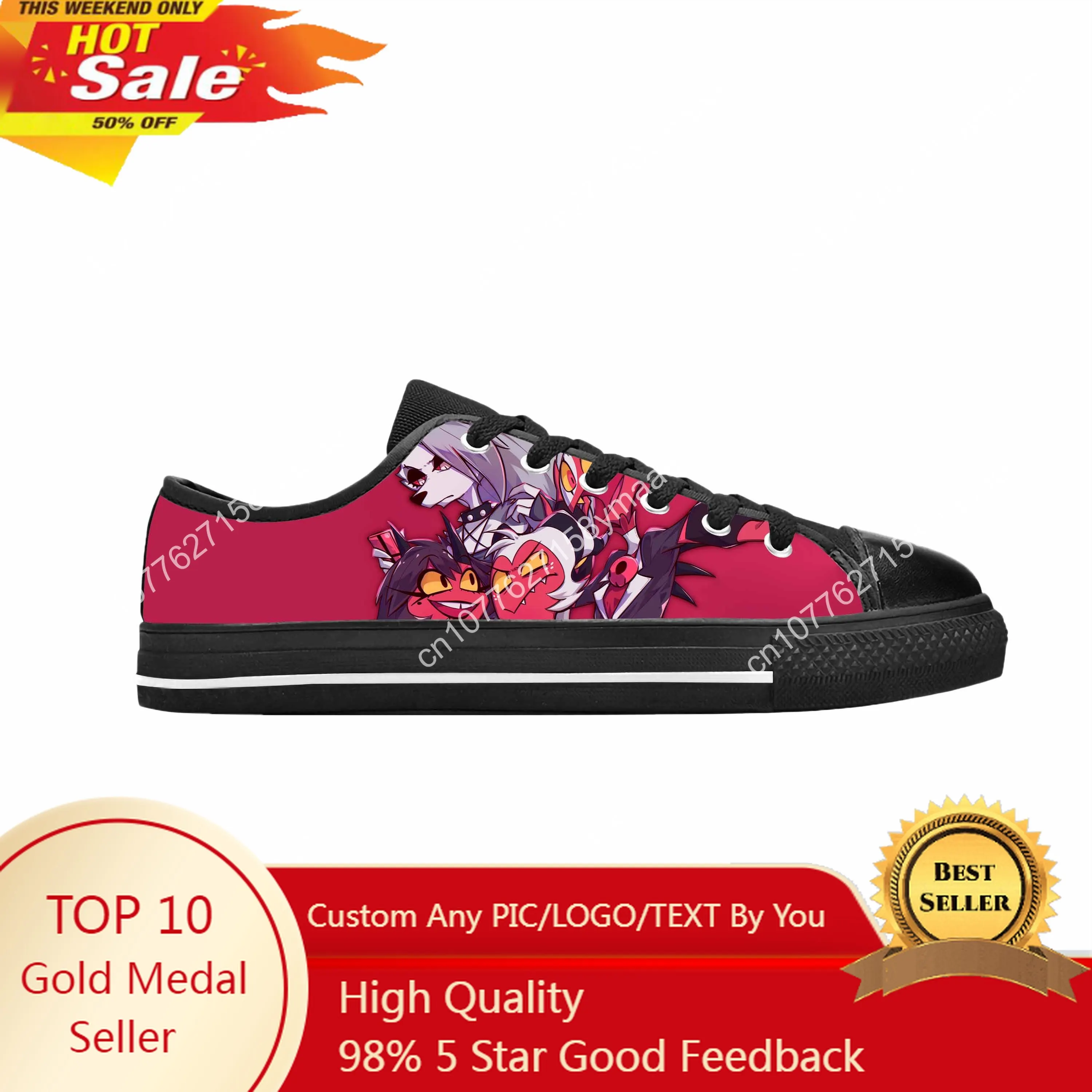 Boss Anime Cartoon Manga Comic Cool Funny Helluva Casual Cloth Shoes Low Top Comfortable Breathable 3D Print Men Women Sneakers
Boss Anime Cartoon Manga Comic Cool Funny Helluva Casual Cloth Shoes Low Top Comfortable Breathable 3D Print Men Women Sneakers