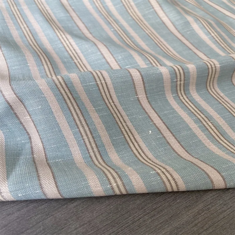 2Meter Spring and Summer Linen Cotton Striped Cool Breathable Fabric Designer Shirt Skirt Fabric
2Meter Spring and Summer Linen Cotton Striped Cool Breathable Fabric Designer Shirt Skirt Fabric