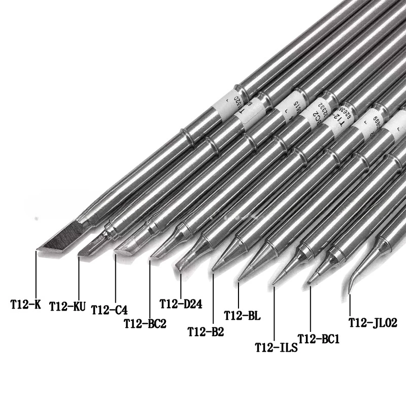 T12 Soldering Iron Head, Integrated Inner Thermal Heating Core, Electrochrome Iron Welding Head Multiple Different Model Sets
T12 Soldering Iron Head, Integrated Inner Thermal Heating Core, Electrochrome Iron Welding Head Multiple Different Model Sets