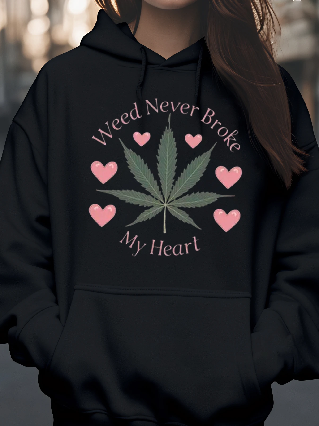 Толстовка с капюшоном на День святого Валентина и листьями конопли для повседневной женской одежды
Толстовка с капюшоном на День святого Валентина и листьями конопли для повседневной женской одежды