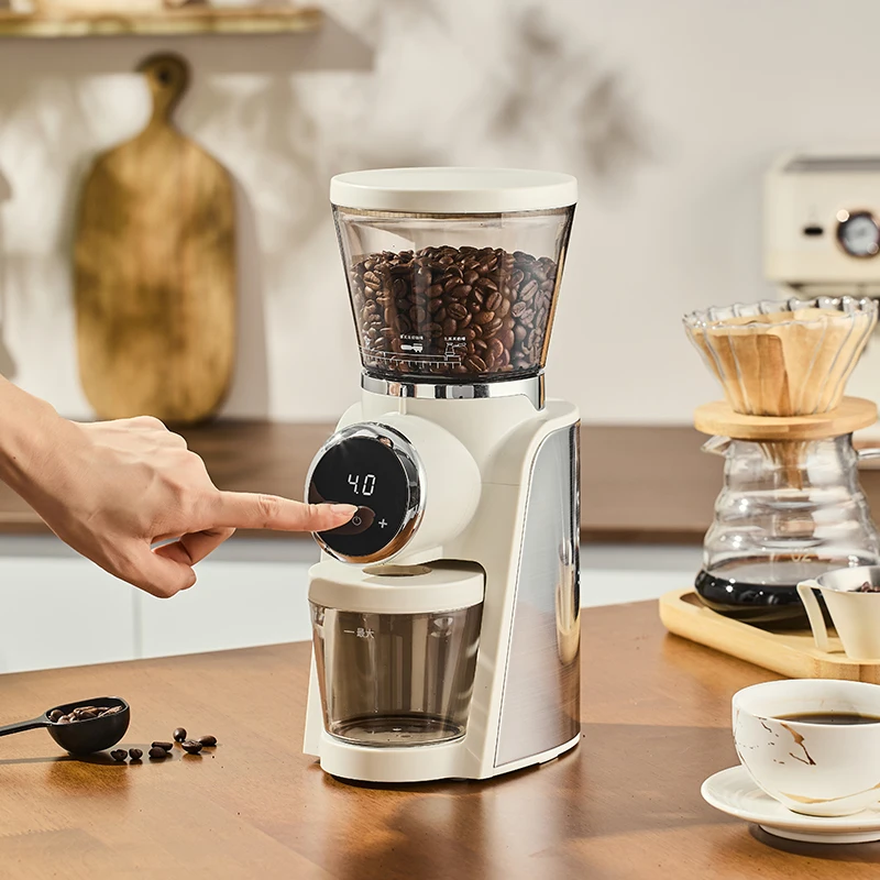 Electric Burr Coffee Grinder, Anti-Static Fast Mill for Espresso Drip, Commercial Home Adjustable Grinder with Anti-Dust Seal
Electric Burr Coffee Grinder, Anti-Static Fast Mill for Espresso Drip, Commercial Home Adjustable Grinder with Anti-Dust Seal