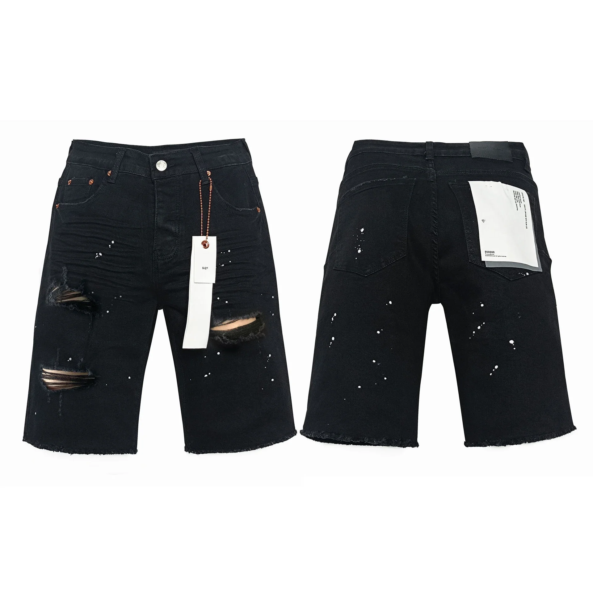 Summer Thin Men's Denim Shorts Purples Irregular Ripped Rough Edge Black Medium Pants Brands Pants
Summer Thin Men's Denim Shorts Purples Irregular Ripped Rough Edge Black Medium Pants Brands Pants