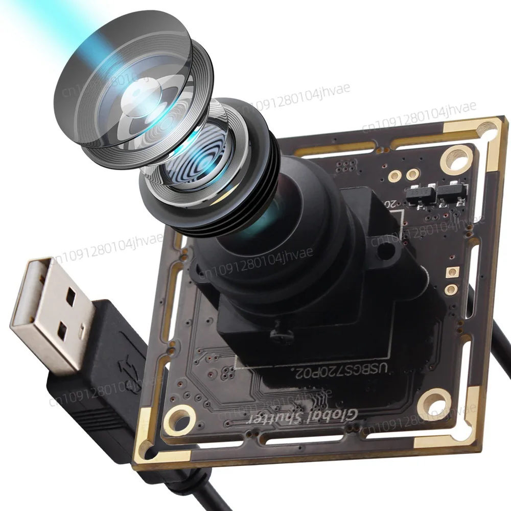 ELP Monochrome USB Plug n Play Machine Vision WebCam HD Aptina AR0144 MJPEG 60fps 1280*720 Fisheye Global Shutter USB Camera
ELP Monochrome USB Plug n Play Machine Vision WebCam HD Aptina AR0144 MJPEG 60fps 1280*720 Fisheye Global Shutter USB Camera