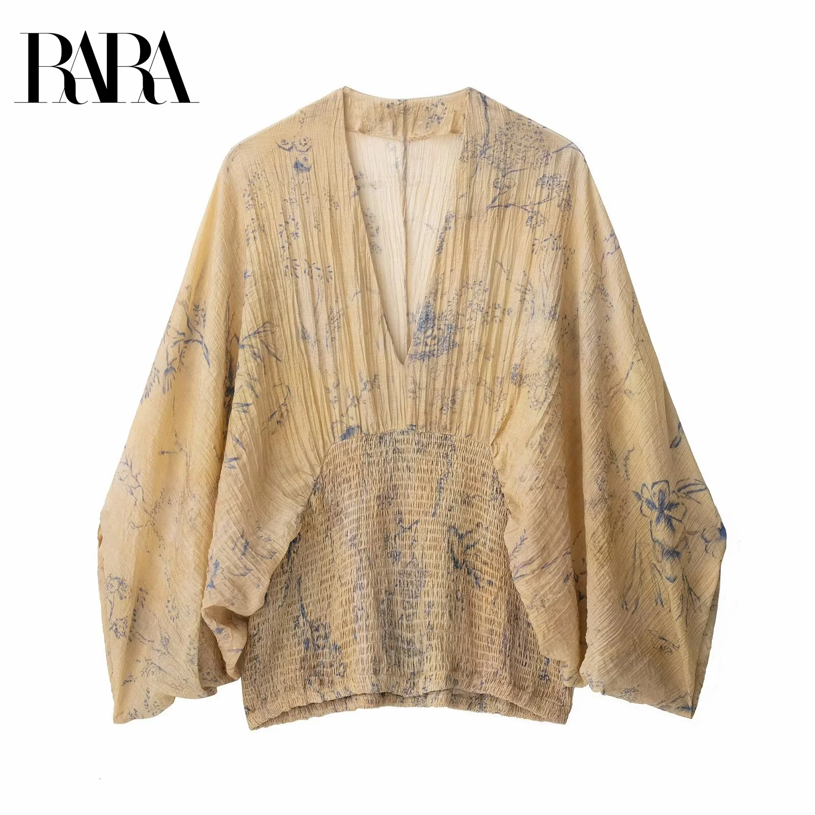 RARA2025 new summer women's casual fashion printing loose versatile comfortable waist long-sleeved V-neck shirt top
RARA2025 new summer women's casual fashion printing loose versatile comfortable waist long-sleeved V-neck shirt top