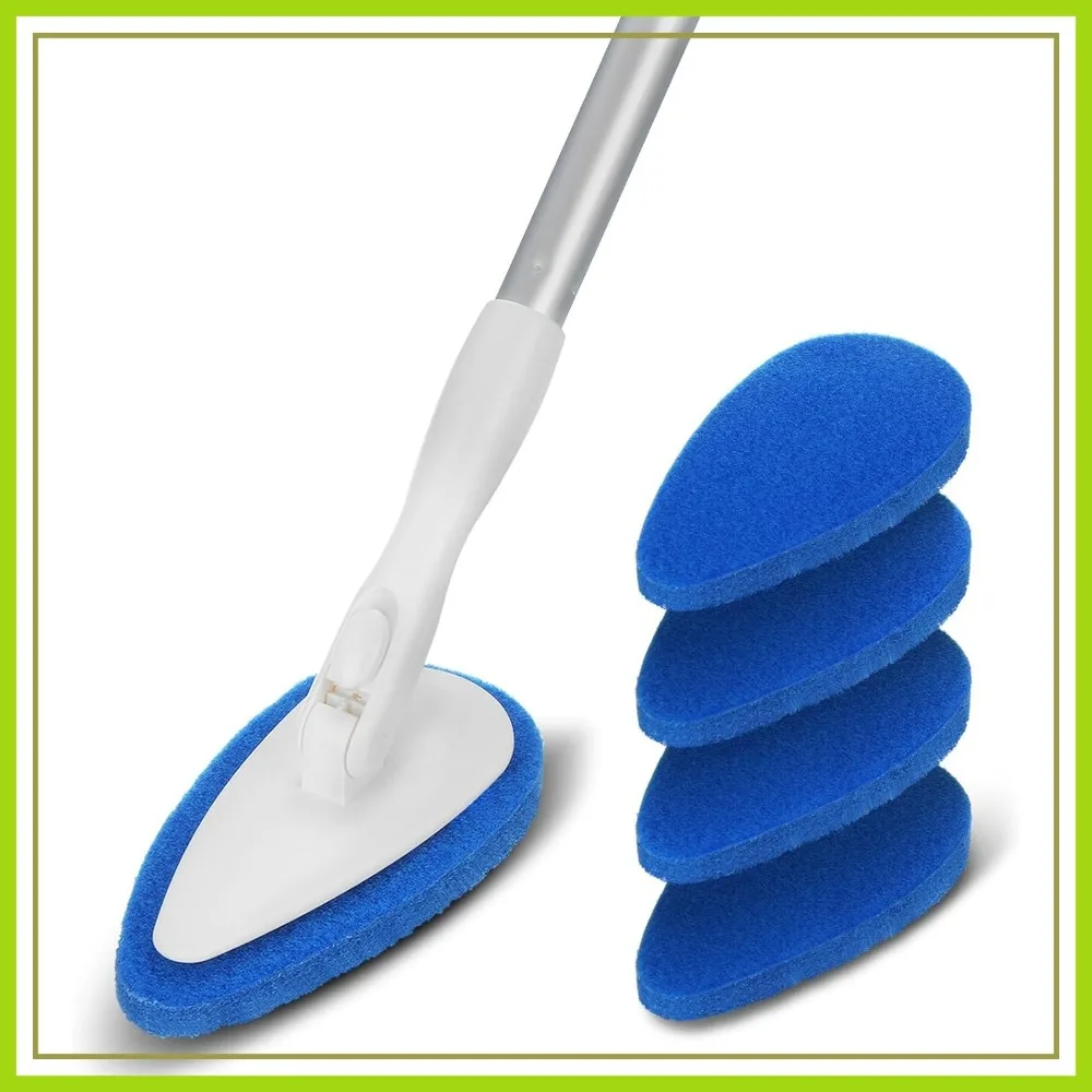 51'' Adjustable Long Handle Scrub Brush with 5 Non-Scratch Pads for Shower, Bathtub, Tile, Bathroom, Floor
51'' Adjustable Long Handle Scrub Brush with 5 Non-Scratch Pads for Shower, Bathtub, Tile, Bathroom, Floor