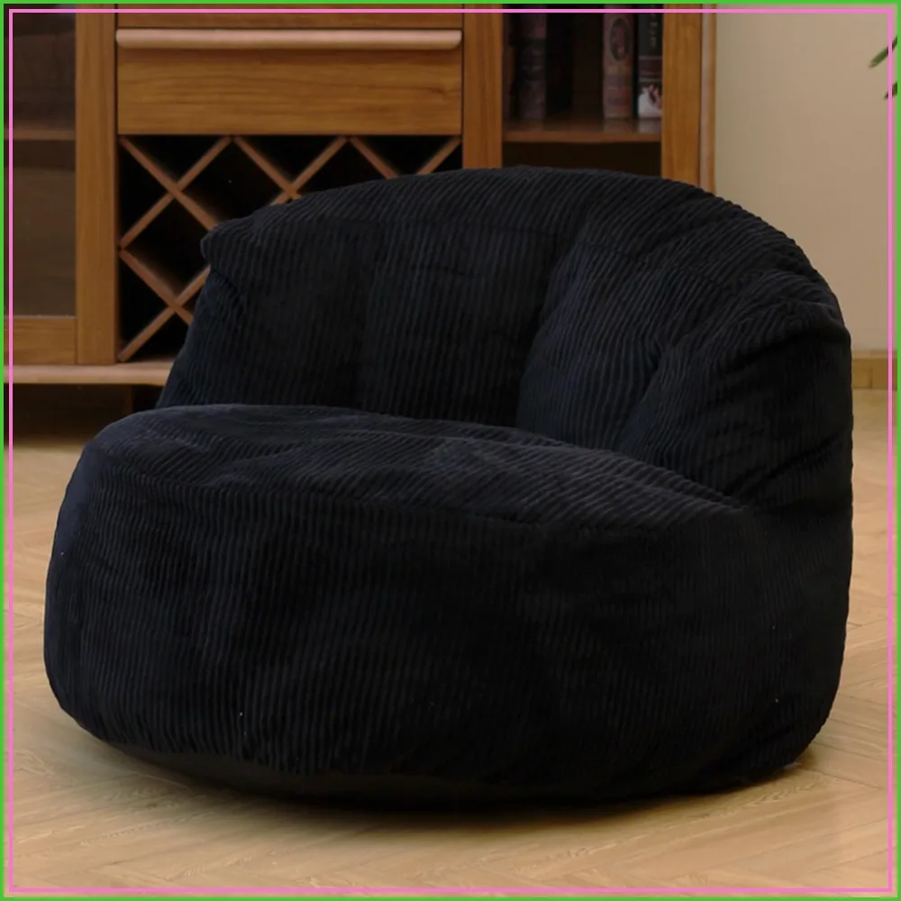 Large Crescent Bean Bag Chair, Adult Size, Foam Filled, Soft Corduroy for Living Room, Bedroom, Dorm, Office
Large Crescent Bean Bag Chair, Adult Size, Foam Filled, Soft Corduroy for Living Room, Bedroom, Dorm, Office