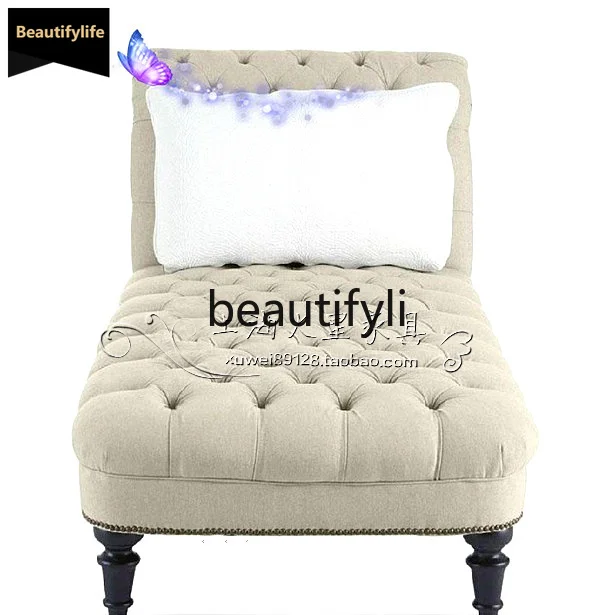 B67 Modern simple fabric chaise longue beauty couch American country single sofa recliner European style
B67 Modern simple fabric chaise longue beauty couch American country single sofa recliner European style