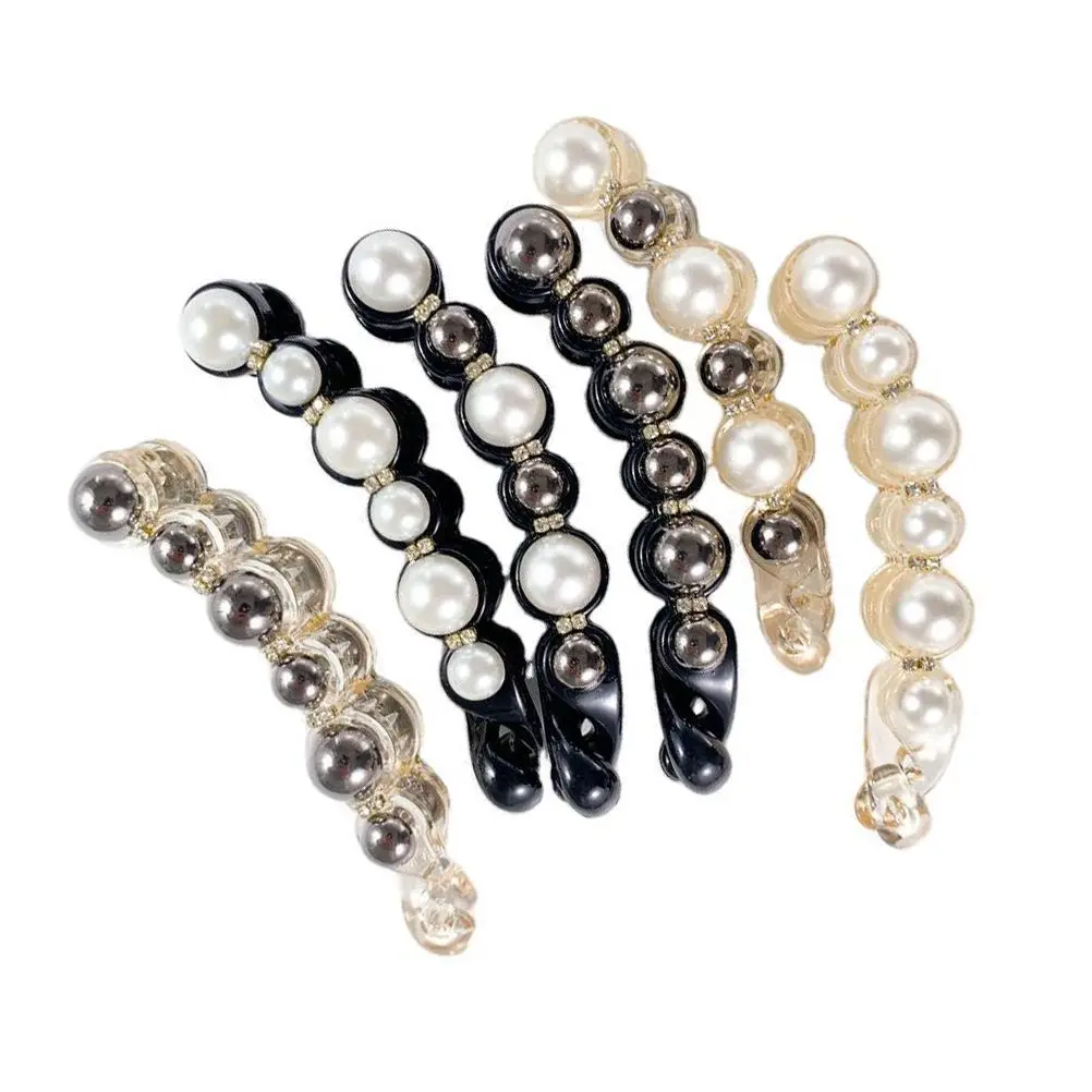 6 Pcs Pearl Banana Hair Claw Clips Elegant Ponytail Accessories Curly Mini Plastic Jaw Clip Styling Tool For Women Girls
6 Pcs Pearl Banana Hair Claw Clips Elegant Ponytail Accessories Curly Mini Plastic Jaw Clip Styling Tool For Women Girls