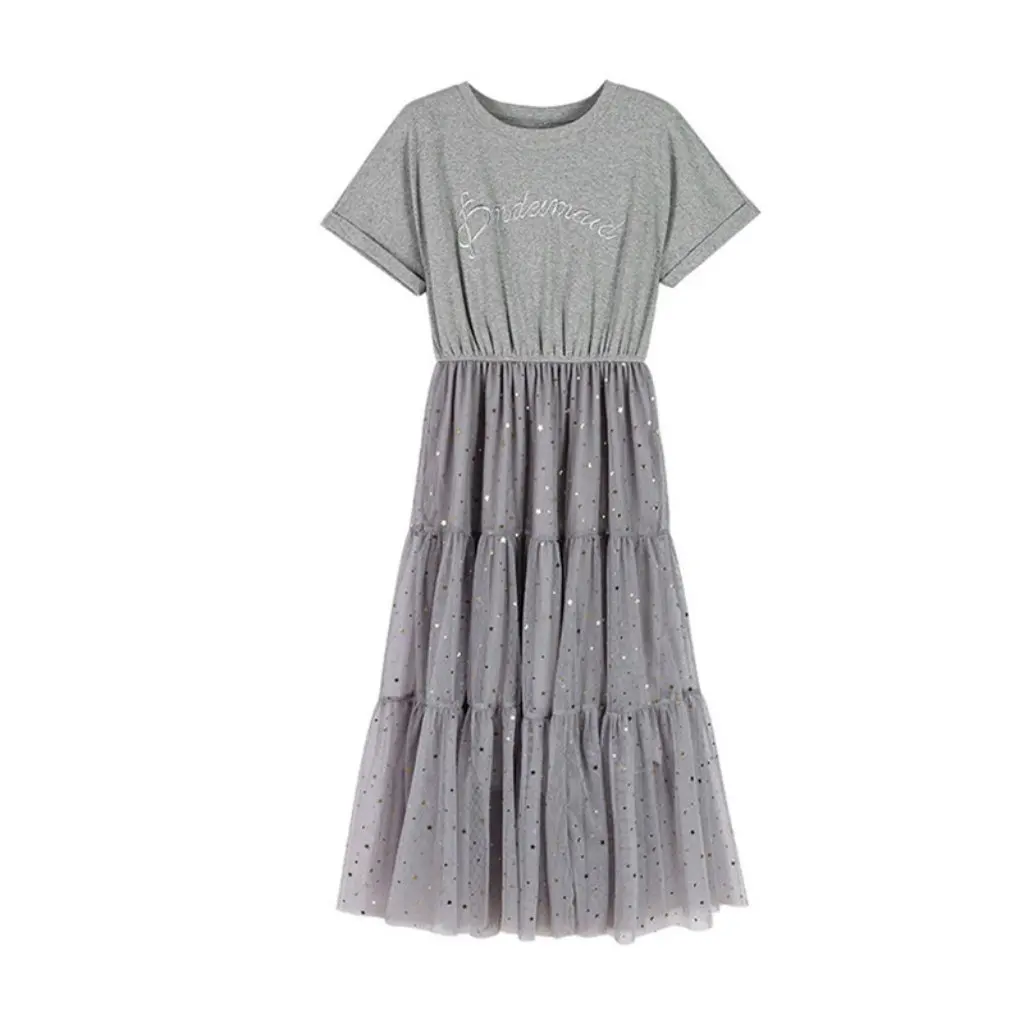 Women's Summer Elegant Fairy Dress French Niche Fake Two-Piece Sequin Mid-Length Mesh Dress Casual Chic Women's Clothing
Women's Summer Elegant Fairy Dress French Niche Fake Two-Piece Sequin Mid-Length Mesh Dress Casual Chic Women's Clothing