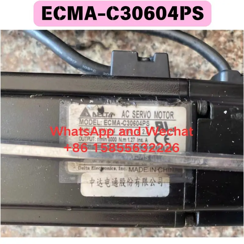 Used ECMA-C30604PS electric machinery Functional test OK Fast delivery
Used ECMA-C30604PS electric machinery Functional test OK Fast delivery