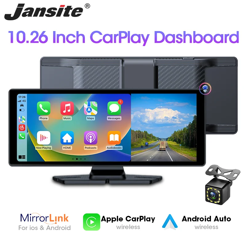 Jansite Universal 10.26'' Smart Screen Car Radio Multimedia WiFi Video Player Wireless Carplay Android Auto MirrorLink Bluetooth
Jansite Universal 10.26'' Smart Screen Car Radio Multimedia WiFi Video Player Wireless Carplay Android Auto MirrorLink Bluetooth