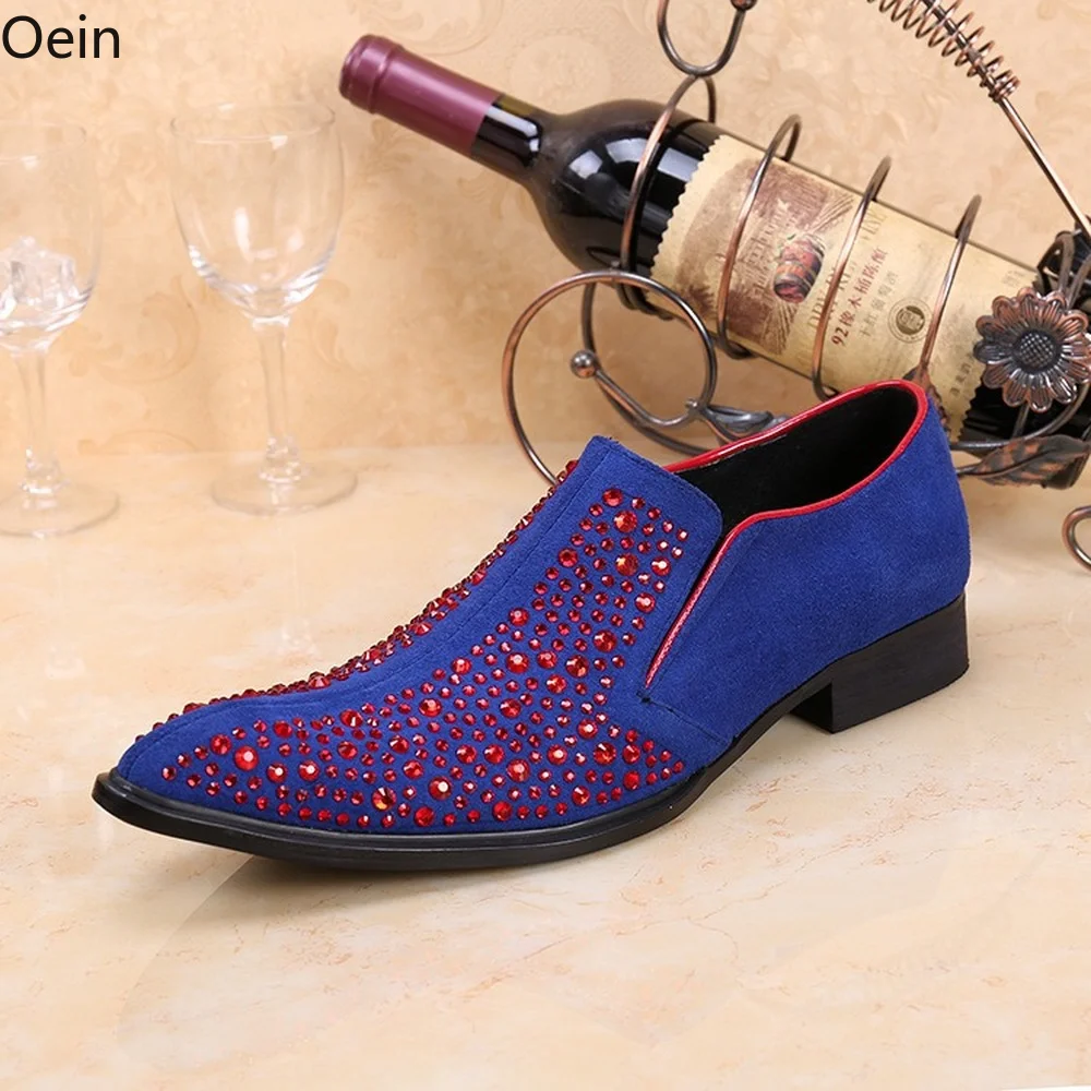 Mens Sapphire Red Formal Dress Wedding Shoes Rhinestones Pointed Toe Loafer Size
Mens Sapphire Red Formal Dress Wedding Shoes Rhinestones Pointed Toe Loafer Size