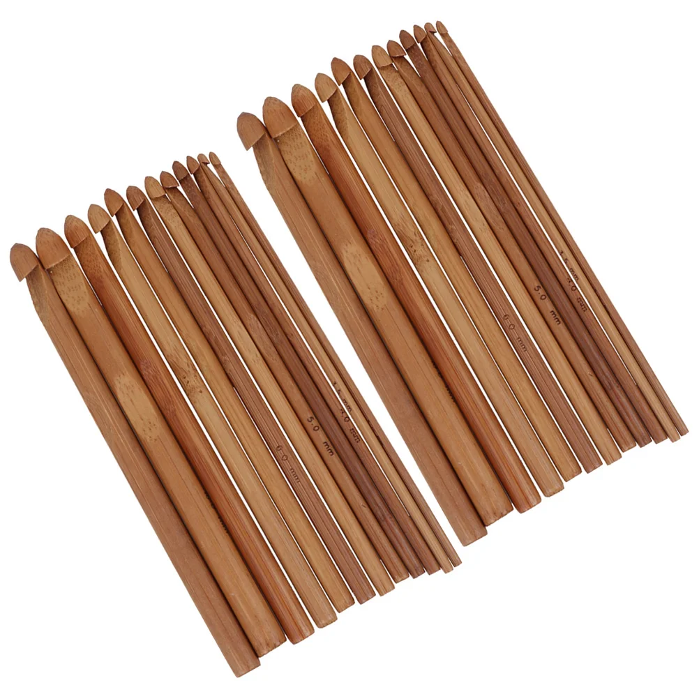 Bamboo Crochet Hooks Kit Needles for Knitting Sweater Lace Craft Yarn Lightweight Ergonomic Portable Safe Practical
Bamboo Crochet Hooks Kit Needles for Knitting Sweater Lace Craft Yarn Lightweight Ergonomic Portable Safe Practical