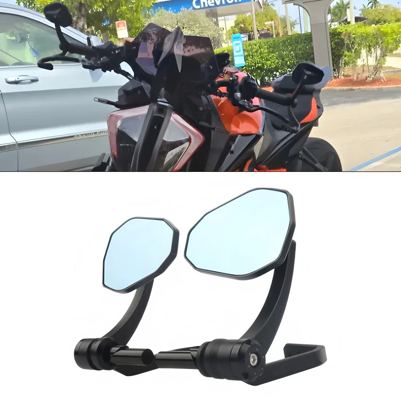 Black Motorcycle Handlebar End Mirrors 7/8 inches/Brake and Clutch Protection Kit - for duke790 duke890 duke1290 duke1390
Black Motorcycle Handlebar End Mirrors 7/8 inches/Brake and Clutch Protection Kit - for duke790 duke890 duke1290 duke1390