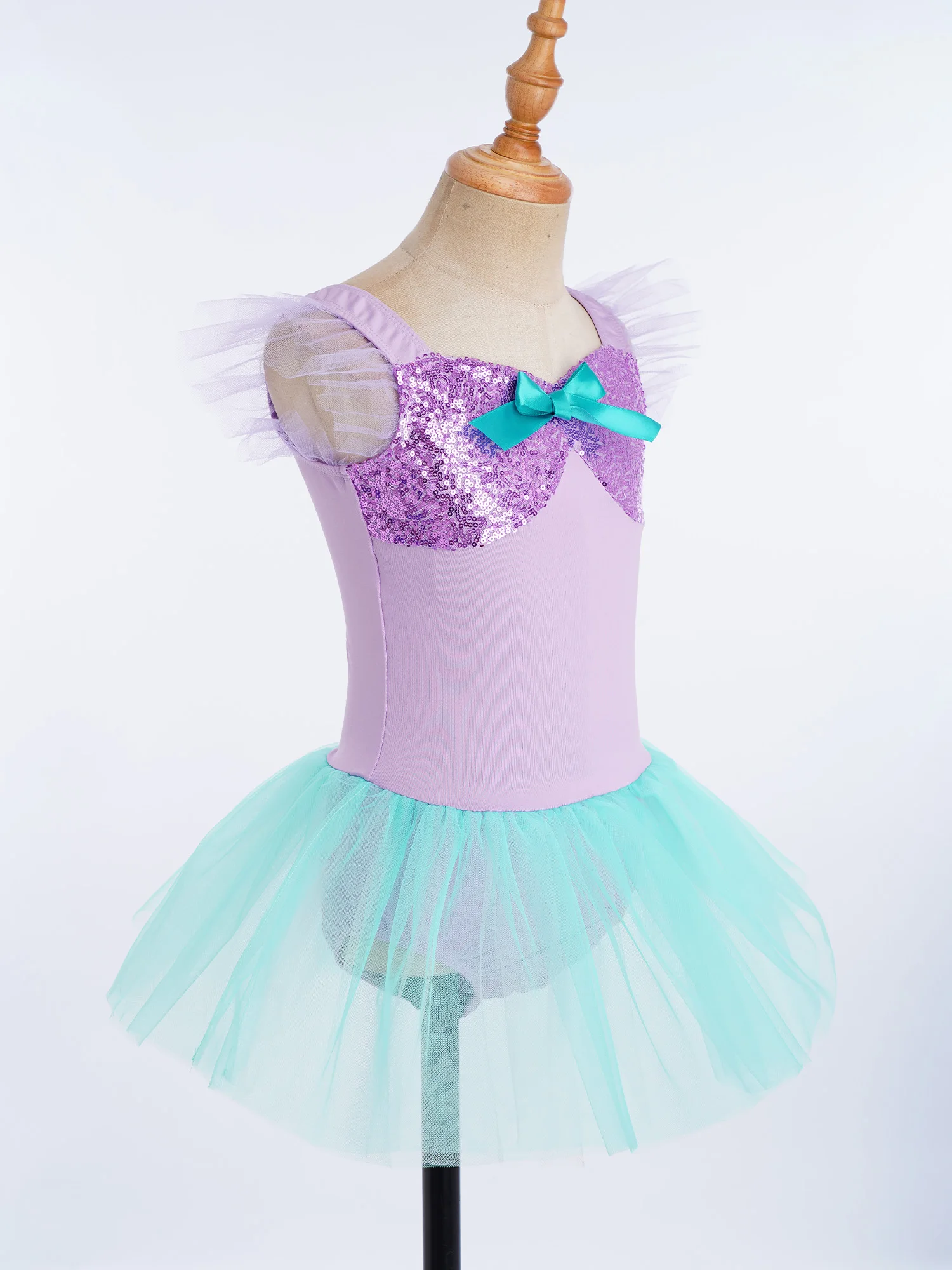 Kids Girls Ruffled Sleeves Sequin Tulle Dress Ballet Dance Tutu Princess Fancy Party Dress Childs Stage Performance Costume
Kids Girls Ruffled Sleeves Sequin Tulle Dress Ballet Dance Tutu Princess Fancy Party Dress Childs Stage Performance Costume