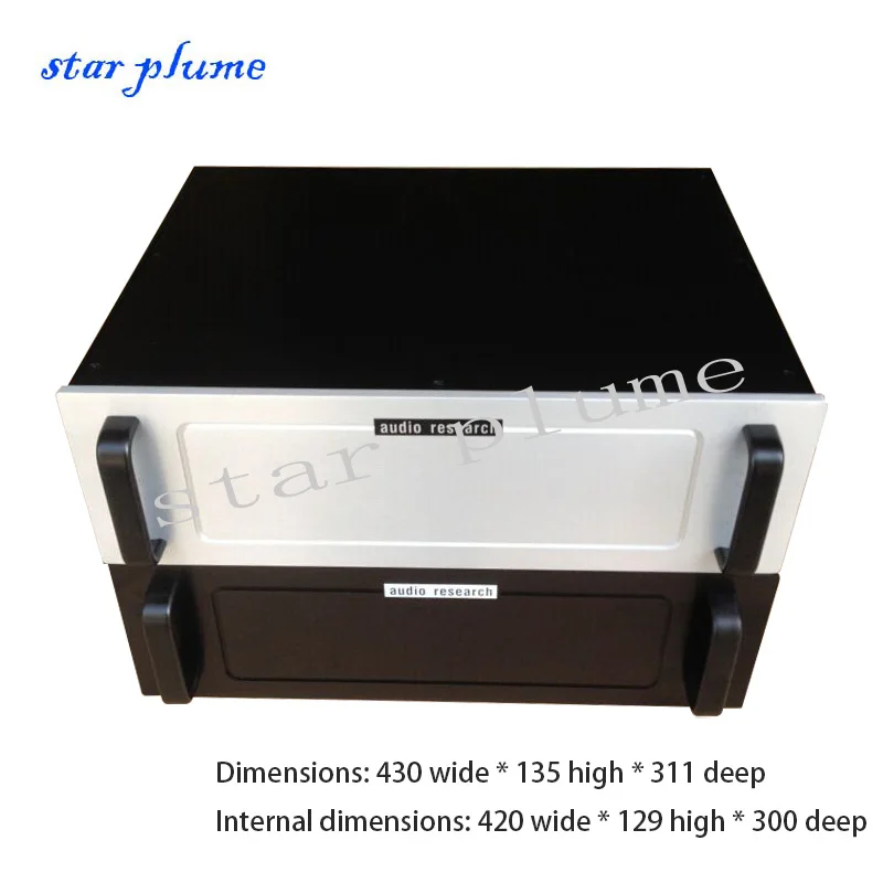 ARC Style All-aluminum Power Amplifier Case Preamp Case Combined Power Amplifier Chassis (430*135*311mm) Audio DIY Shell Box
ARC Style All-aluminum Power Amplifier Case Preamp Case Combined Power Amplifier Chassis (430*135*311mm) Audio DIY Shell Box