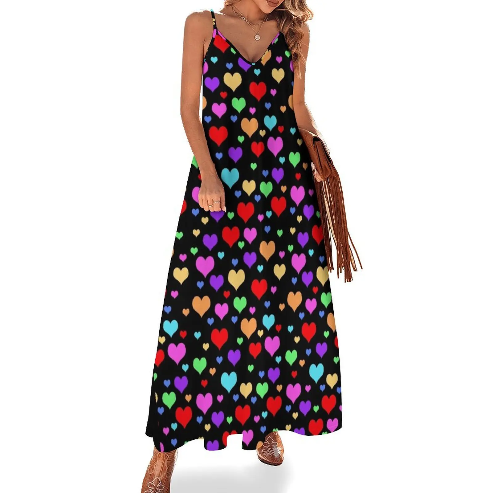 Multicolor Rainbow Hearts Sleeveless Dress wedding dresses for parties dresses for woman
Multicolor Rainbow Hearts Sleeveless Dress wedding dresses for parties dresses for woman