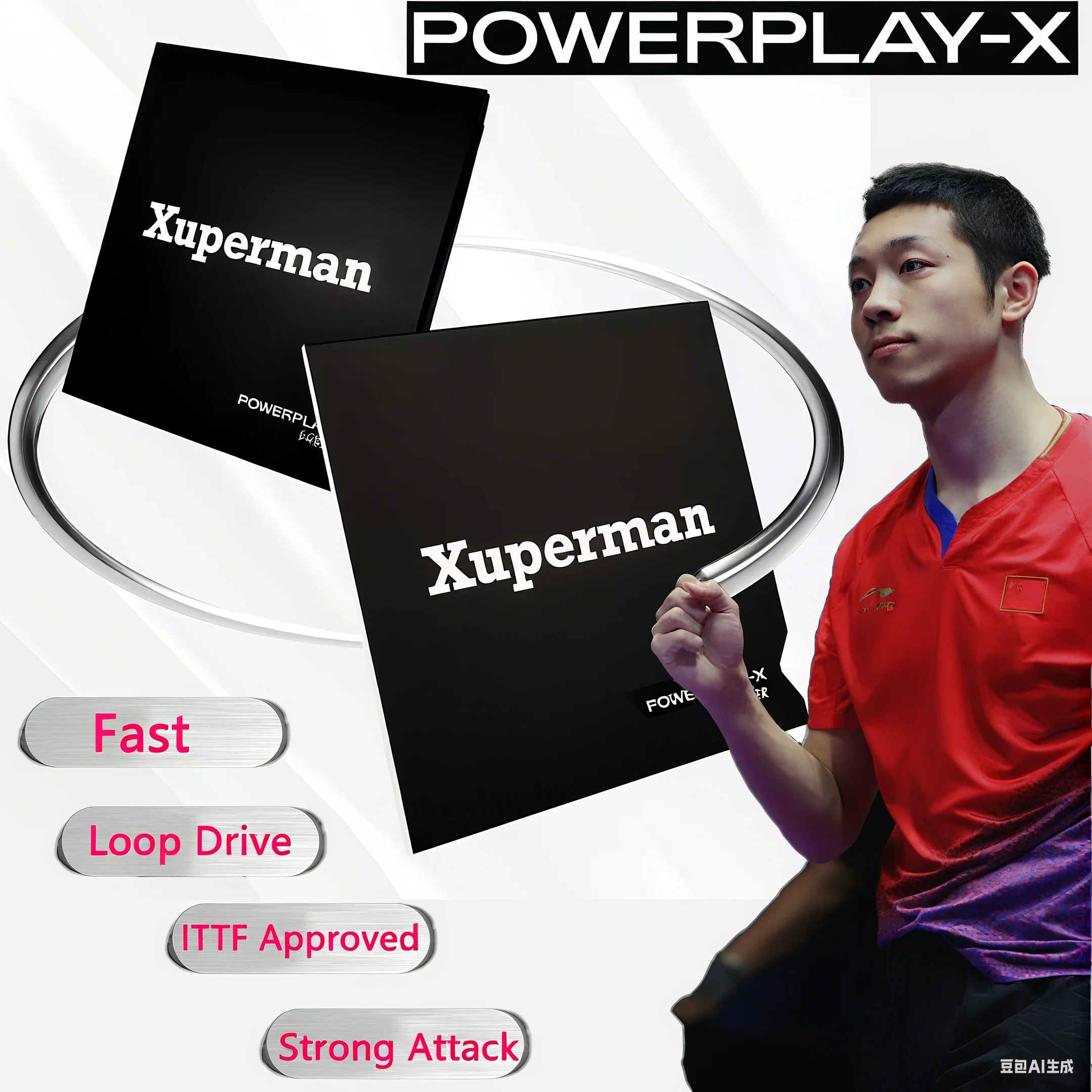 Original Xuperman Pimple's In Table Tennis Rubber Sheet Forehand & Backhand Sticky Rubber With Sponge Non-sticky PingPong Rubber
Original Xuperman Pimple's In Table Tennis Rubber Sheet Forehand & Backhand Sticky Rubber With Sponge Non-sticky PingPong Rubber