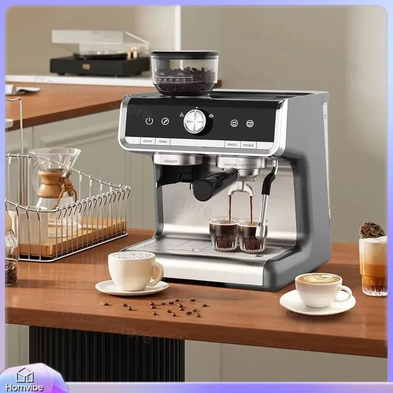 20 Bar Espresso Machine 1450W Semi Automatic Coffee Maker with Built-in Grinder for Latte Cappuccino Home Office Kitchen Use
20 Bar Espresso Machine 1450W Semi Automatic Coffee Maker with Built-in Grinder for Latte Cappuccino Home Office Kitchen Use