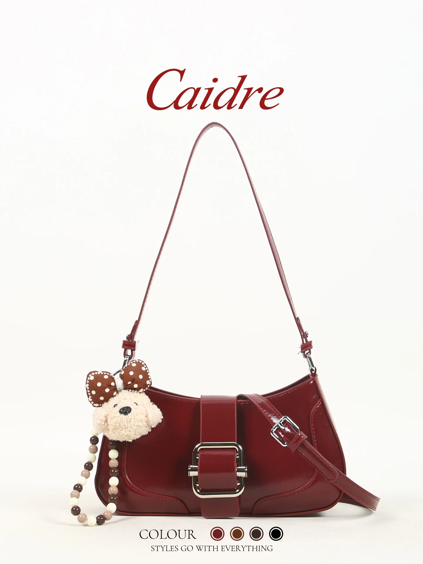 Caidre Luxury Red Underarm Saddle Bag Women's Birthday Gift High-End Feel Handbag Single Shoulder Crossbody Bag
Caidre Luxury Red Underarm Saddle Bag Women's Birthday Gift High-End Feel Handbag Single Shoulder Crossbody Bag