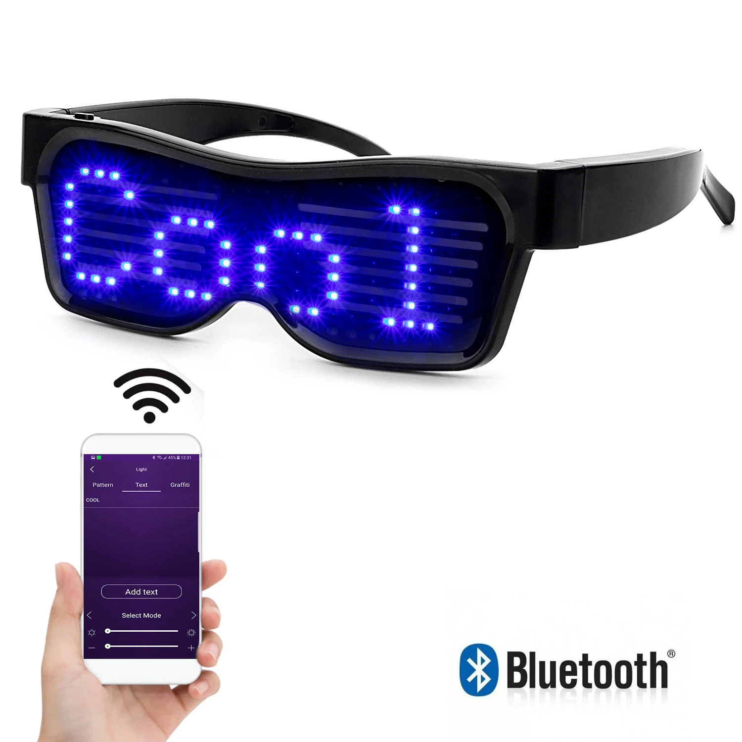 Leadleds Bluetooth RGB светодиодные светящиеся очки повязка на глаз для рейв-фестивалей костюмы мигающий дисплей сообщений анимационные рисунки
Leadleds Bluetooth RGB светодиодные светящиеся очки повязка на глаз для рейв-фестивалей костюмы мигающий дисплей сообщений анимационные рисунки
