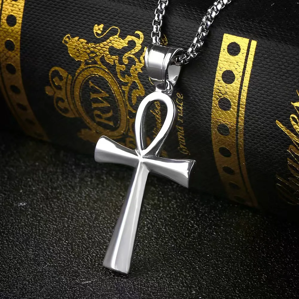 Minimalist Ankh Cross Pendant Necklace, Stainless Steel Square Pearl Chain for Men Women, Egyptian Vintage Unisex Jewelry
Minimalist Ankh Cross Pendant Necklace, Stainless Steel Square Pearl Chain for Men Women, Egyptian Vintage Unisex Jewelry
