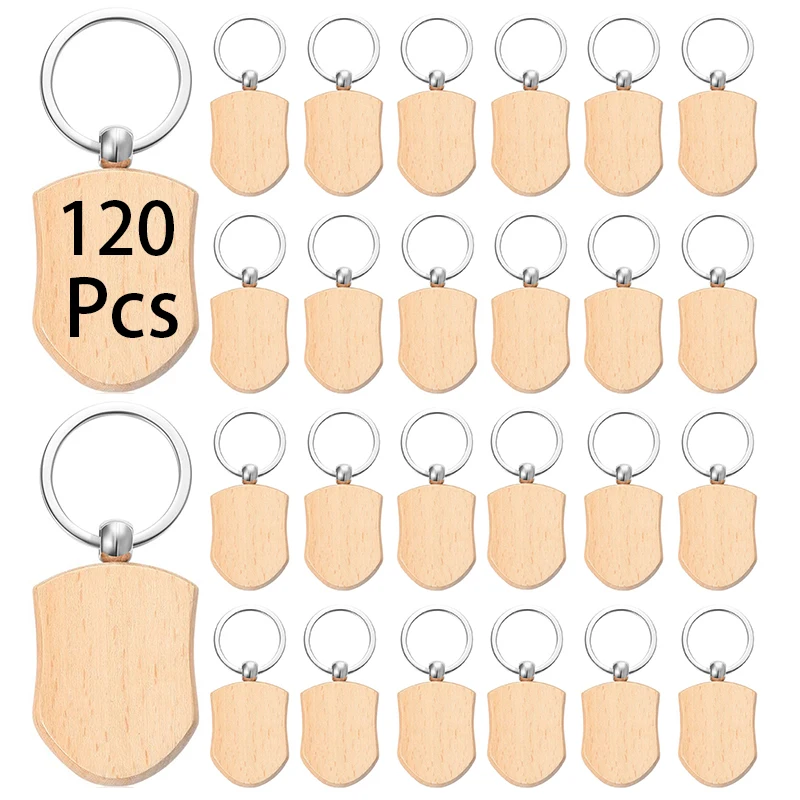 120Pcs Wooden Keychain Key Chains Sheild Shaped Blank Wood Key Rings DIY Key Holders Gifts
120Pcs Wooden Keychain Key Chains Sheild Shaped Blank Wood Key Rings DIY Key Holders Gifts