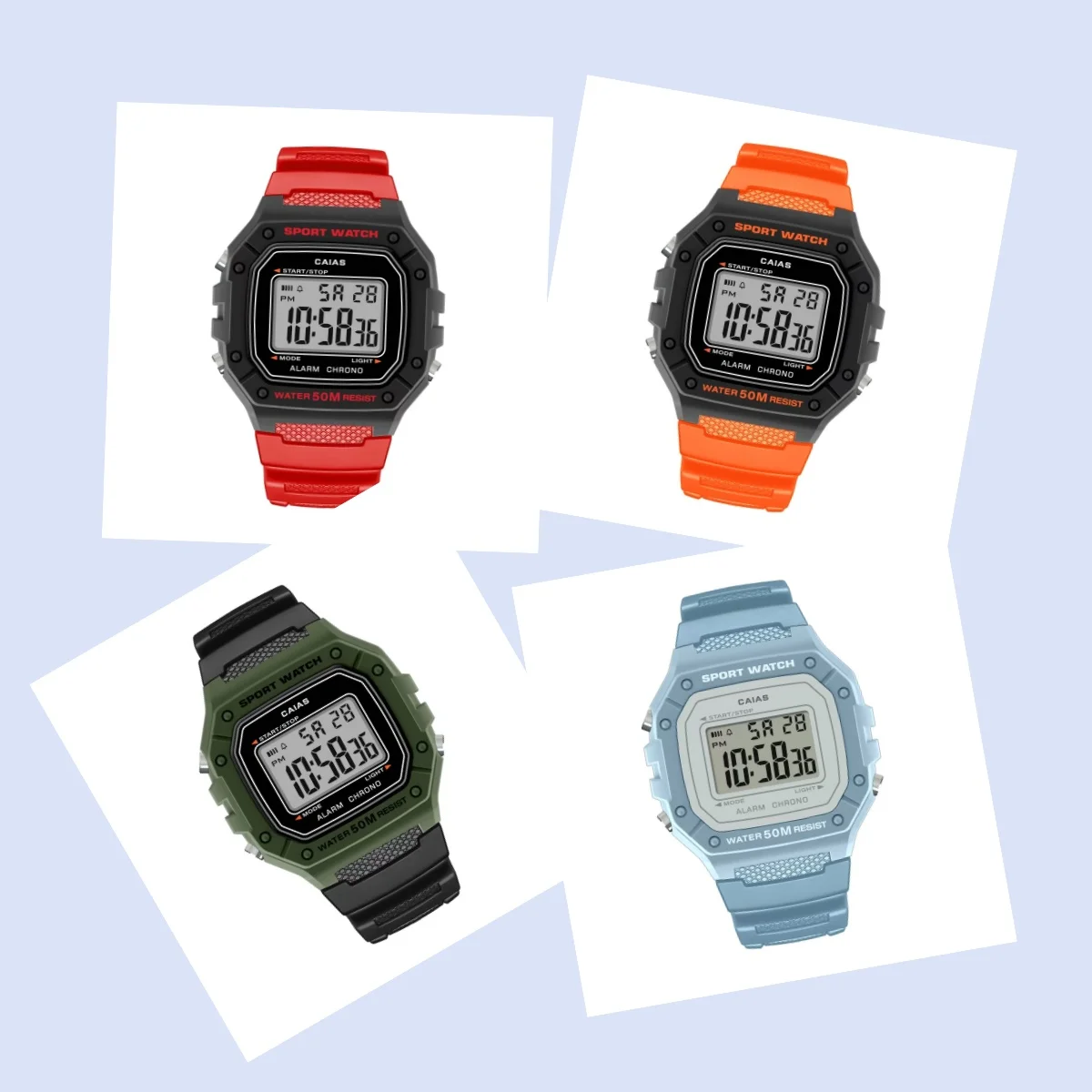 Спортивные электронные часы с выбором динамических цветов в стиле дофамина. Мода никогда не ходит из стиля.
Спортивные электронные часы с выбором динамических цветов в стиле дофамина. Мода никогда не ходит из стиля.