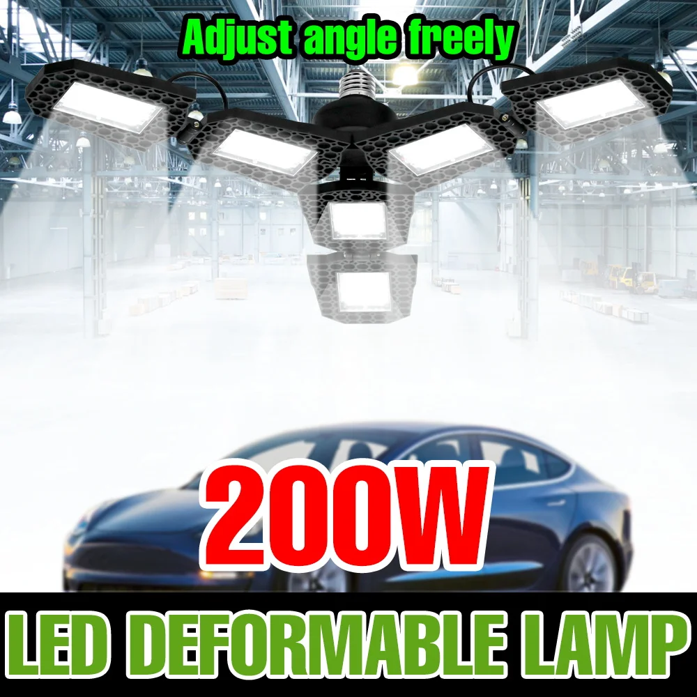 200W LED Indoor Garage Light E27 Workshop Ceiling Lamp Bulb Light 220V Foldable Deformable Parking Storehouse Basements Lighting
200W LED Indoor Garage Light E27 Workshop Ceiling Lamp Bulb Light 220V Foldable Deformable Parking Storehouse Basements Lighting