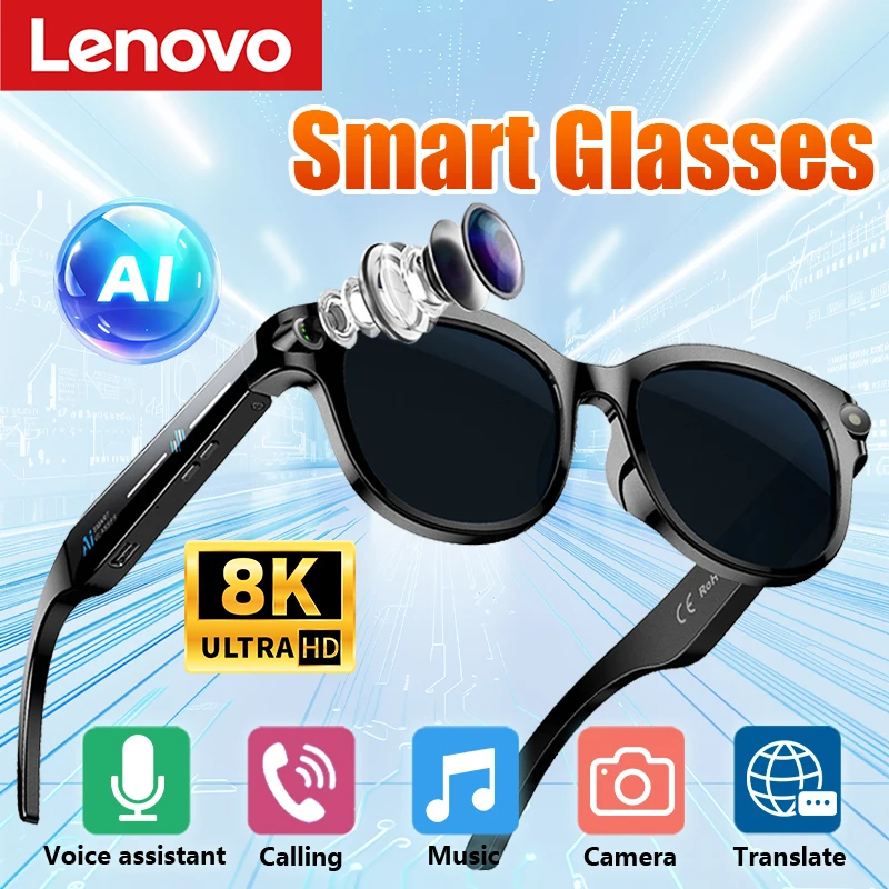 Умные очки Lenovo 8K HD AI с функцией перевода в реальном времени, двойной камерой, Bluetooth-звонками, записью аудио и видео, воспроизведением музыки, солнцезащитные очки, новинка 2026 года
Умные очки Lenovo 8K HD AI с функцией перевода в реальном времени, двойной камерой, Bluetooth-звонками, записью аудио и видео, воспроизведением музыки, солнцезащитные очки, новинка 2026 года