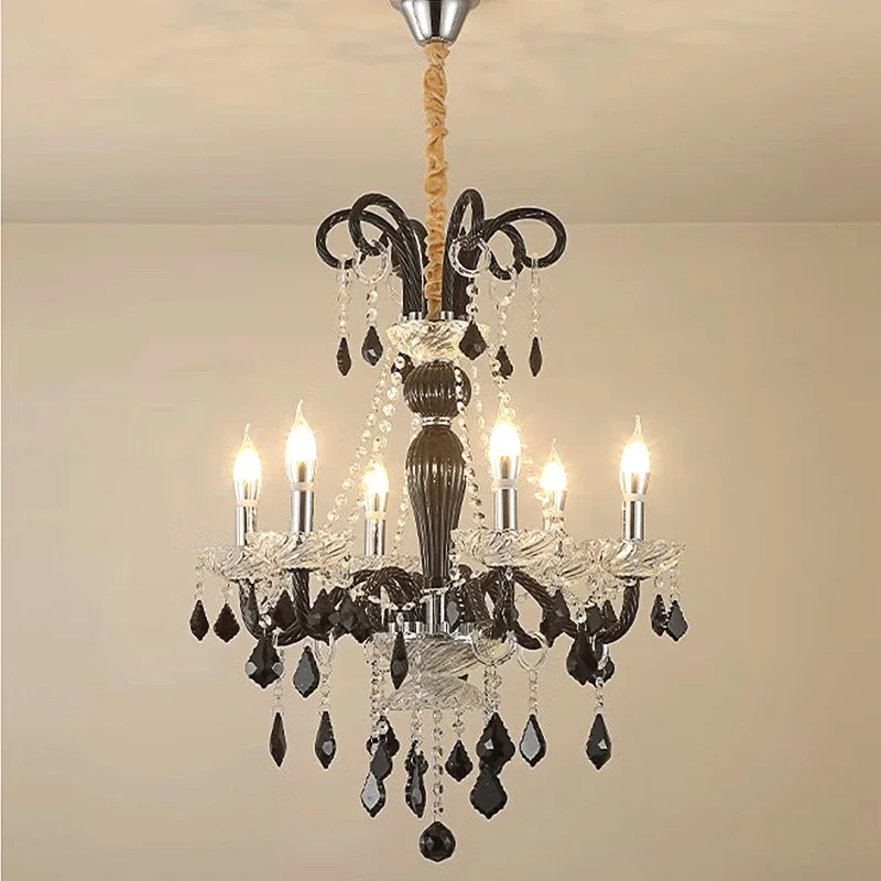French High-end Light Luxury Mid-Century Retro Style New Living Room Master Bedroom Wardrobe Room Dining Room Crystal Chandelier
French High-end Light Luxury Mid-Century Retro Style New Living Room Master Bedroom Wardrobe Room Dining Room Crystal Chandelier